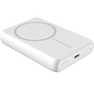 Scosche GoBat MS 5K Magnetic Wireless Power Bank For USB-C Port, White NEW